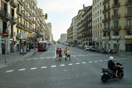 Ronda de la Universitat Street in Barcelona.jpg