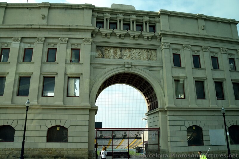Barcelona Olympic Stadium Northern Entrance.jpg