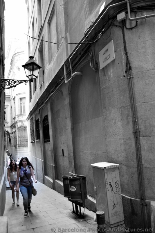 Women Walking on Carrer d'Arlet Street in Barcelona.jpg
