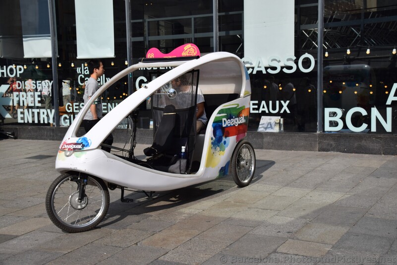 Desigual Trixi 3 Wheel Tricycle Vehicle near Barcelona Cathedral.jpg