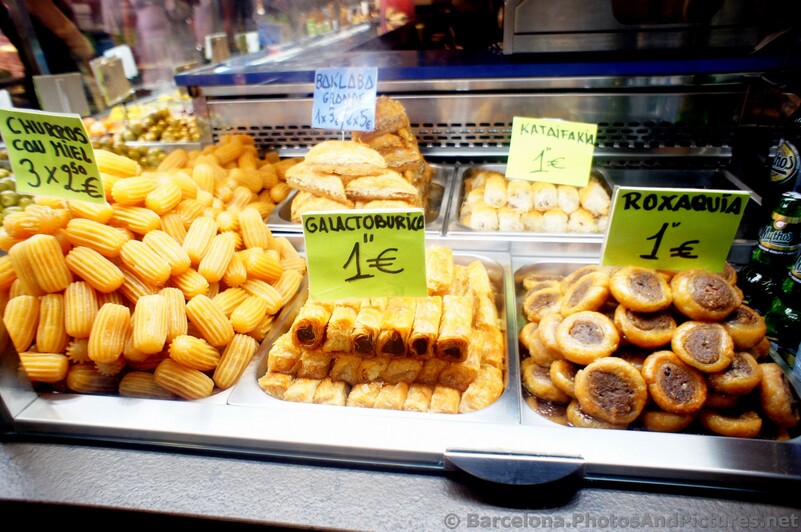 Mini Churros, Galaktoboureko & Roxaquia @ Boqueria Barcelona.jpg