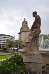 Catalunya Square Fountain Statue of Man in Robes.jpg