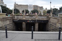 Catalunya Square Metro Entrance Area for Subway.jpg