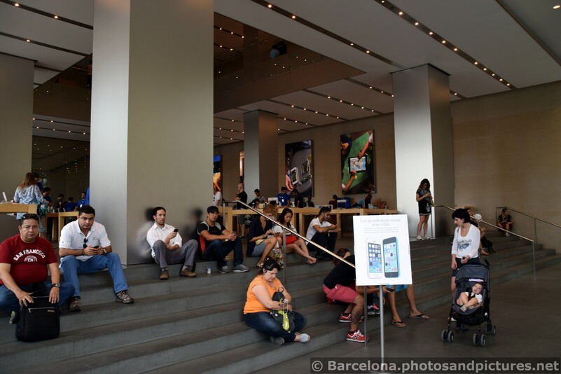 People Sitting in front of Apple Store Catalunya Square Barcelona.jpg